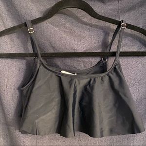 NWOT Roxy Flutter Bikini Top in Small~ Black